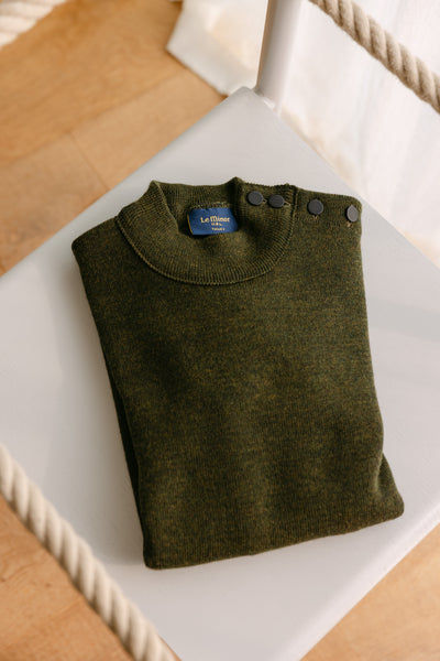 Men's olive sailor sweater