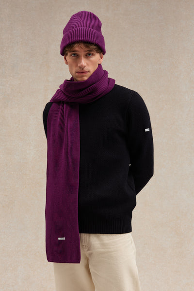Le bonnet extra-doux pour homme et femme, couleur prune Le Minor, automne 2025