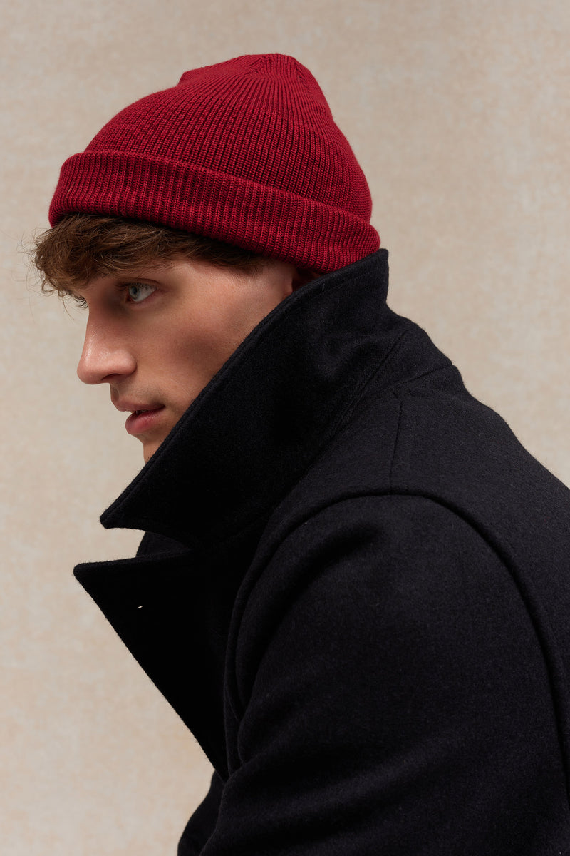 Véritable bonnet de la Marine Nationale bordeaux, Le Minor, collection Automne 2025