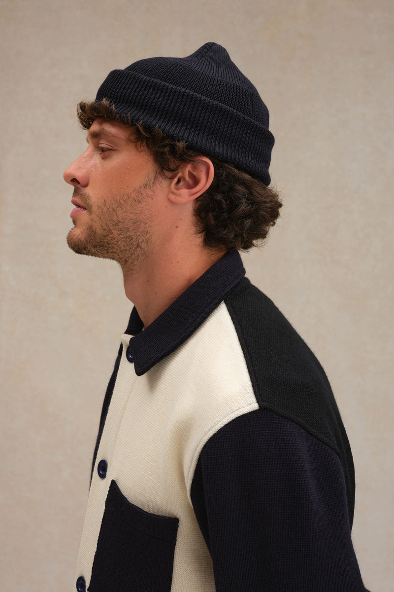 Le véritable bonnet de la Marine nationale bleu encre