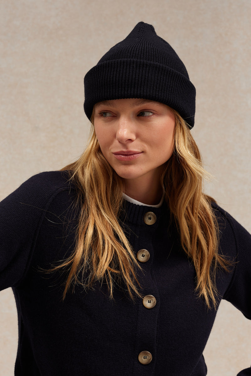 Le véritable bonnet de la Marine nationale bleu encre