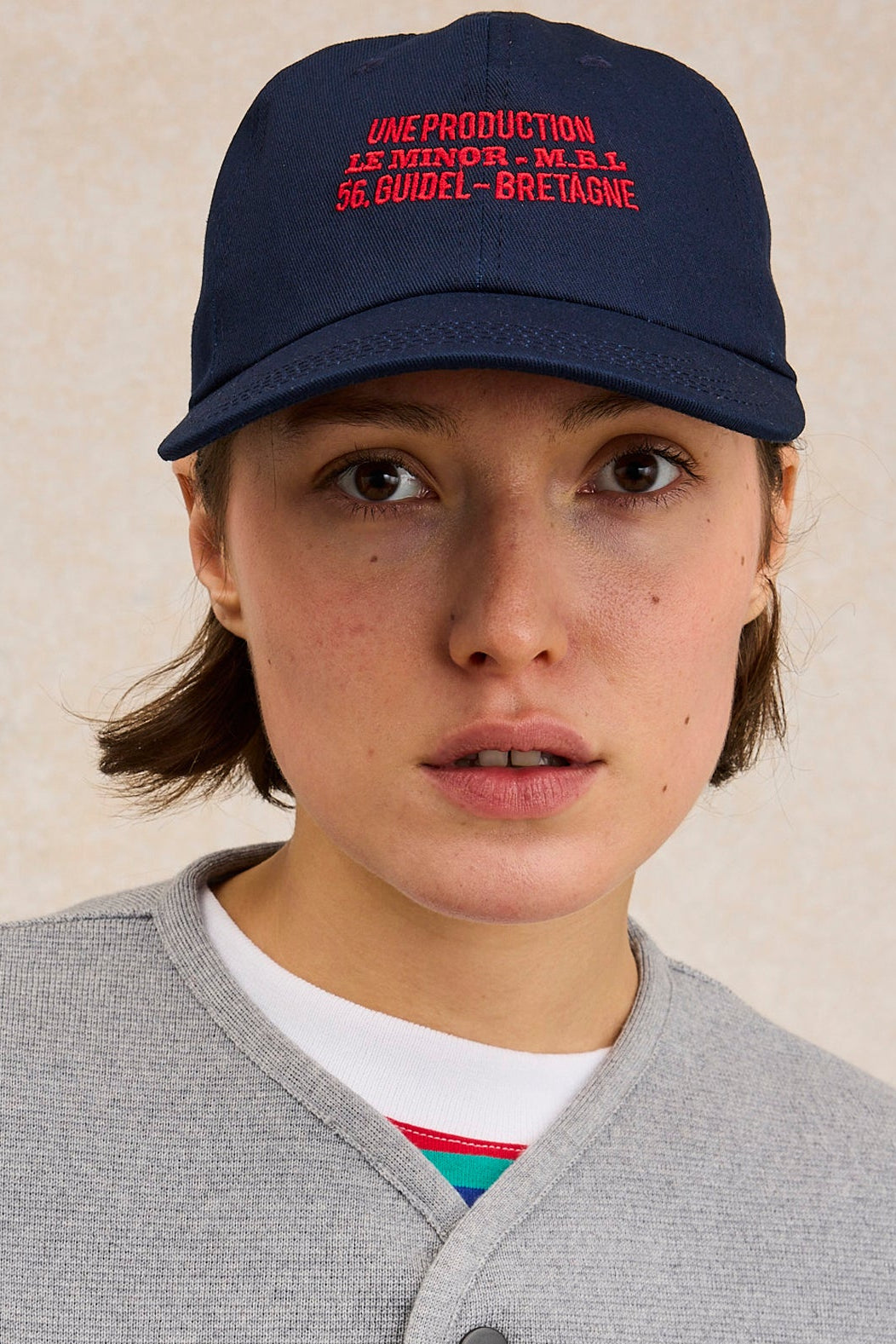 Casquette Baseball Atlantis Basse Brodée – Bleu Marine – Taille Unique – Neuve Sans étiquette