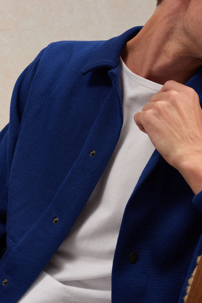 Men's electric blue coach jacket