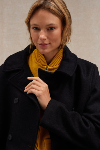 Gilet zippé jaune Milano pour femme