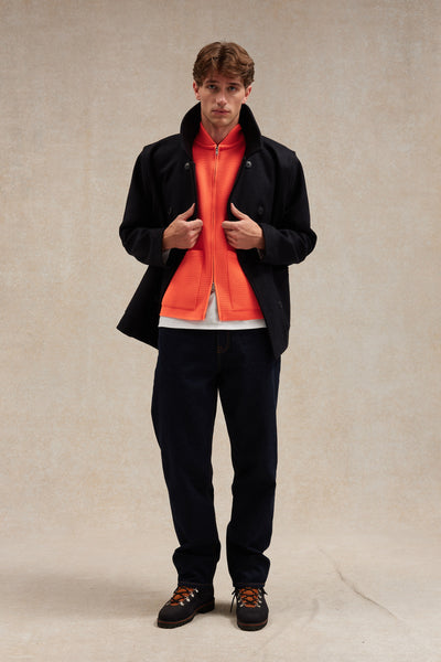 Men's Milano orange zipped vest