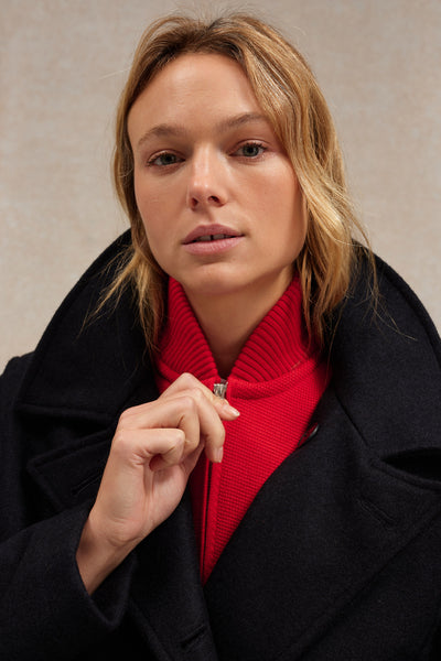 Women's Milano red zipped vest