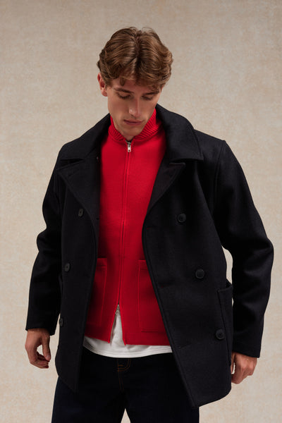 Gilet zippé rouge Milano pour homme