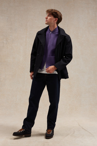 Men's Milano purple zipped vest