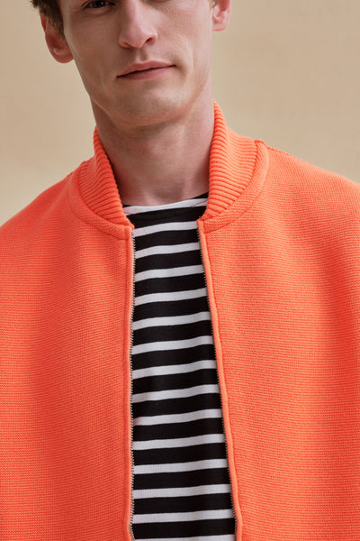 Men's Milano orange zipped vest