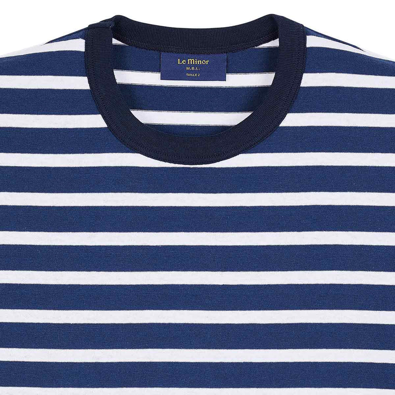 T-shirt Pablo marine et blanc pour homme - Second choix