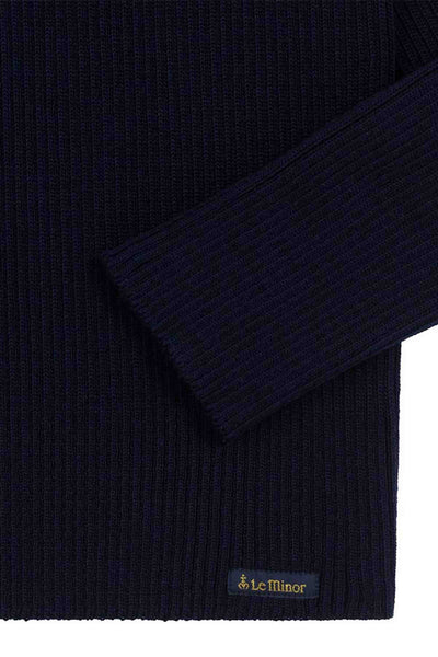 Women's Navy Blue Military Inspired Sweater 