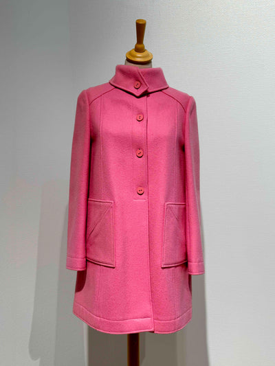 Manteau rose 1976 en laine et cachemire
