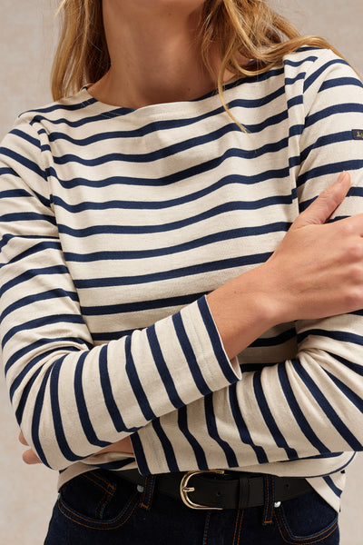 Women's offwhite/navy classic sailor shirt