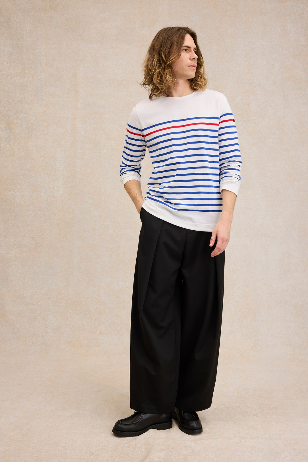 Men's original blue and red sailor shirt | Le Minor