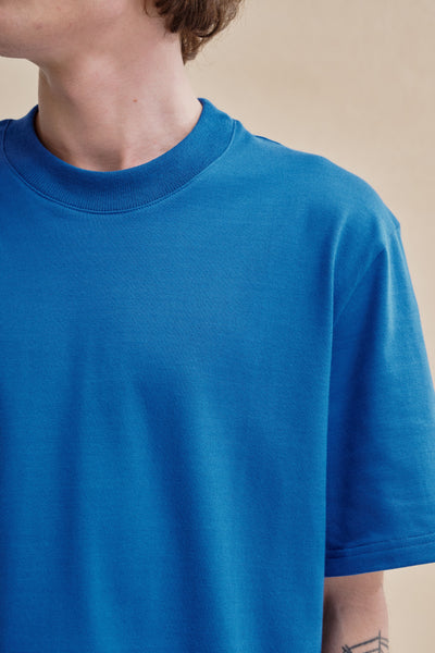 T-shirt homme manches courtes bleu Le Minor