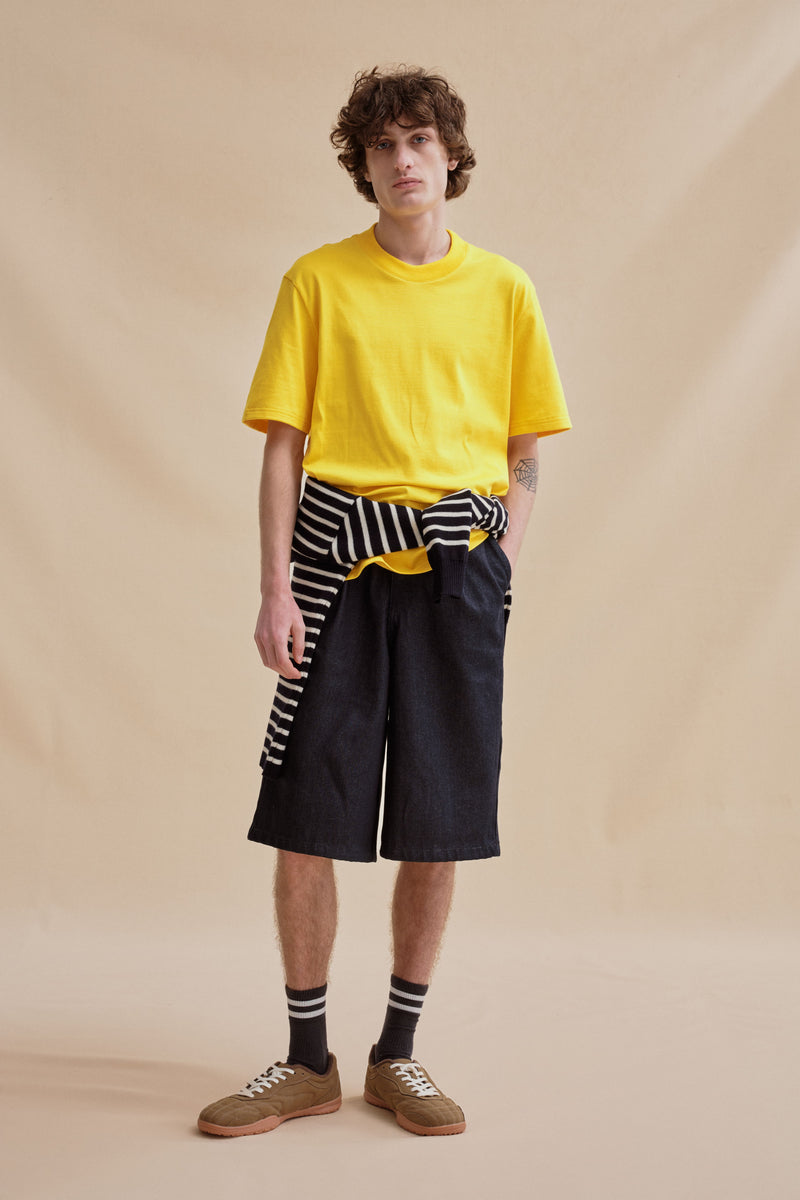 T-shirt homme manches courtes jaune Le Minor