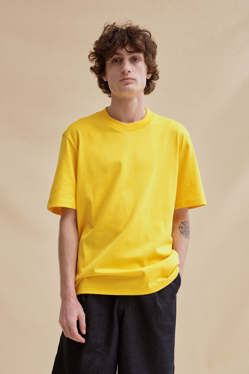 T-shirt homme manches courtes jaune Le Minor