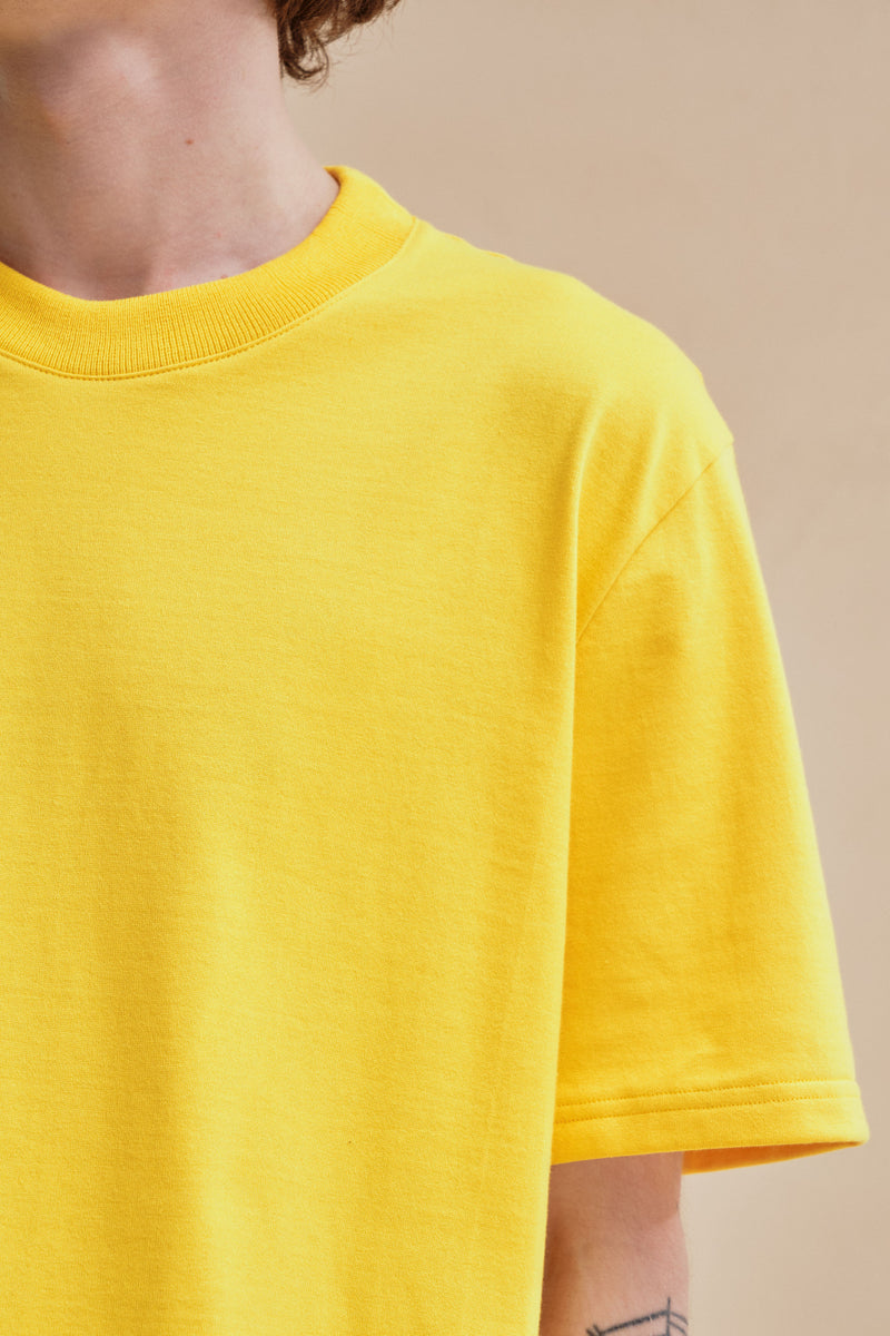 T-shirt homme manches courtes jaune Le Minor