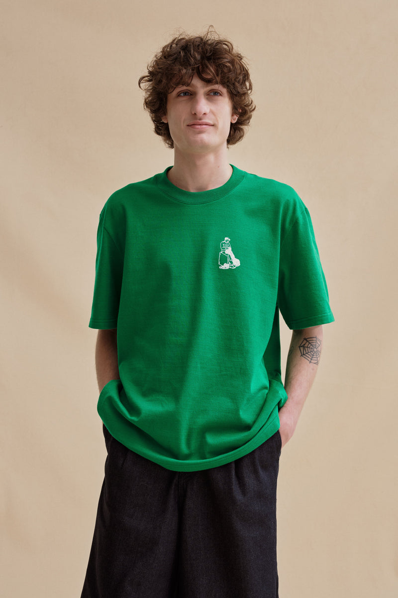 T-shirt Andy sérigraphié vert