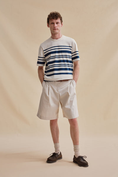 Men's irregular stripes thick t-shirt