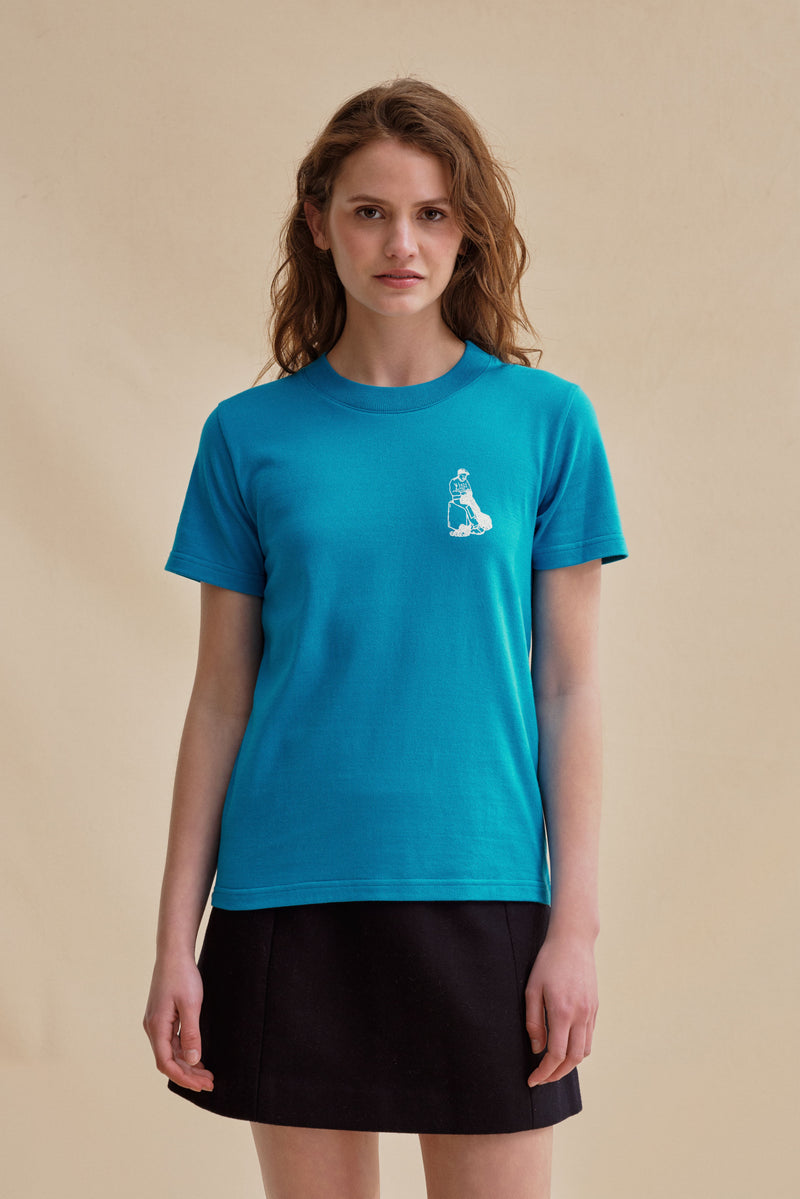 Ultramarine blue Vic T-shirt