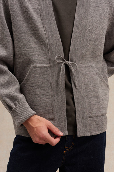 Veste Noragi grise en maille milano - Le Minor x Flâneurs