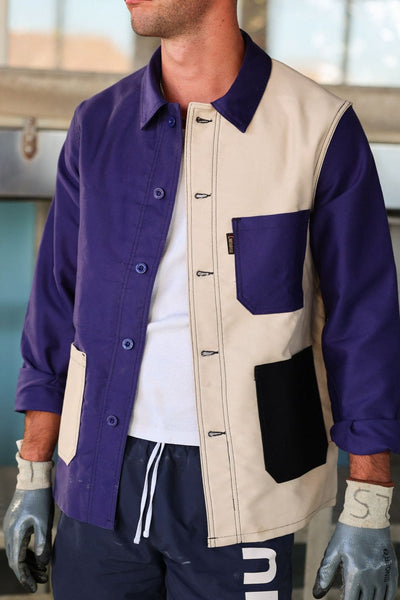 Men's cotton moleskin work jacket - Le Minor x Le Laboureur