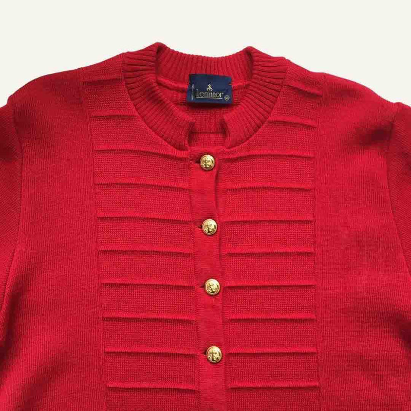 Red Ottoman cardigan - second hand