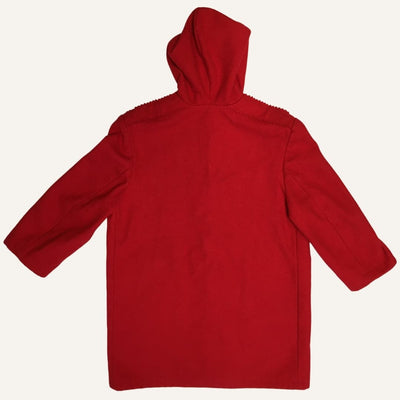 Kabig long rouge en drap de laine mixte - seconde main