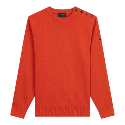 Men's orange sailor sweater