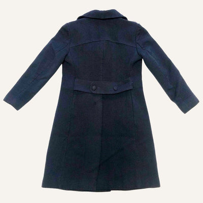 Women's long navy coat - second hand 