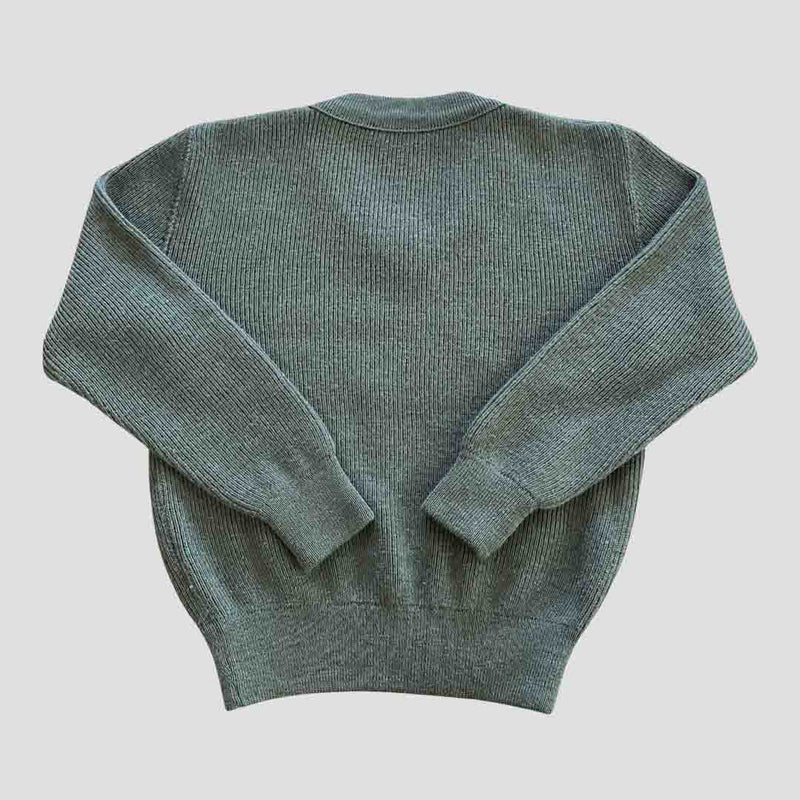 Khaki V-neck sweater MBL