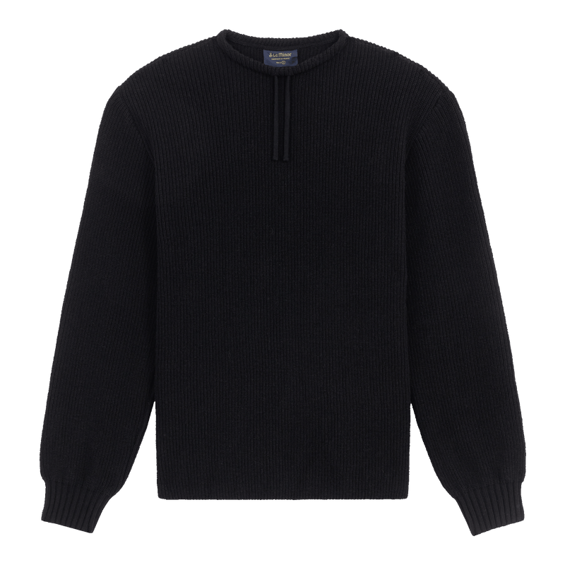 Pull Woolly Pully noir en laine recyclée pour Homme